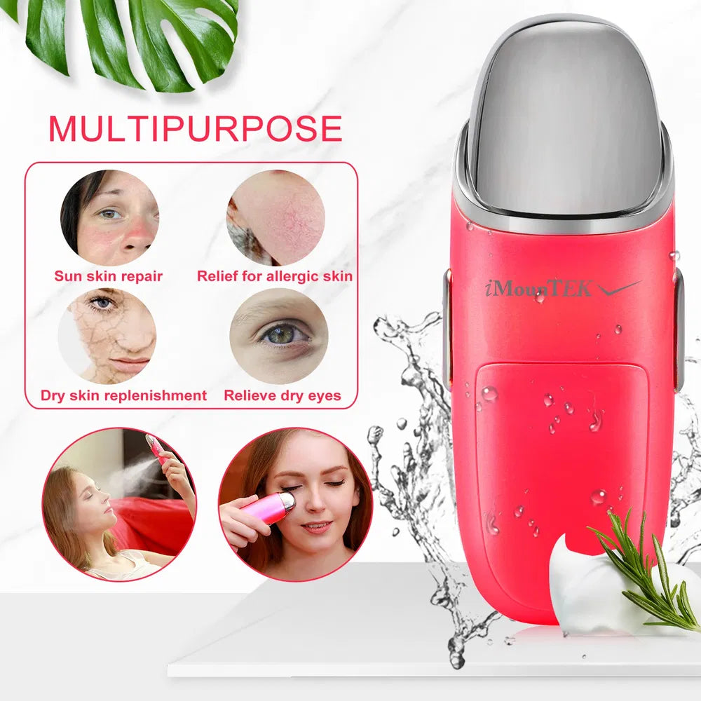 Nano Facial Mister Nano Cool Mist Facial Sprayer Portable Handy Face Steamer Moisturizing Massager USB Charge