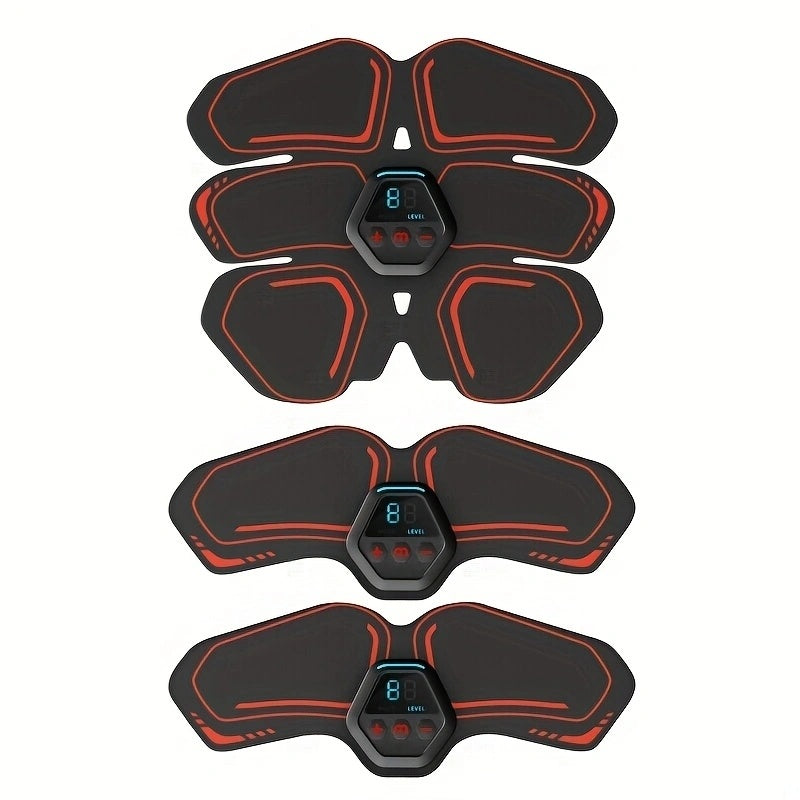 ABS Stimulator, Ab Trainer, EMS Muscle Stimulator LCD Screen Muscle Stimulator USB Rechargeable Por