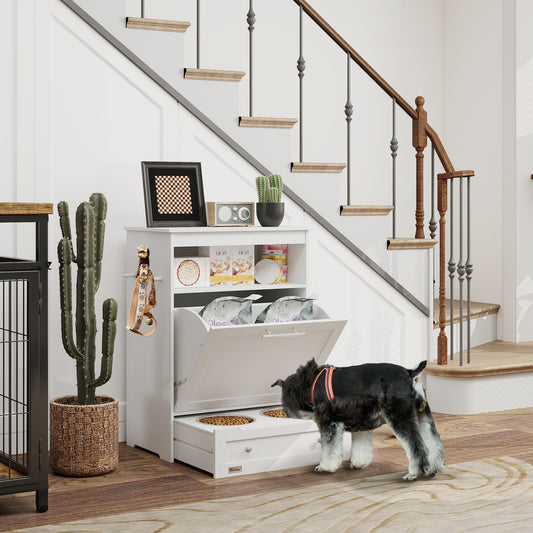 Pet Feeder Station Storage Cabinet