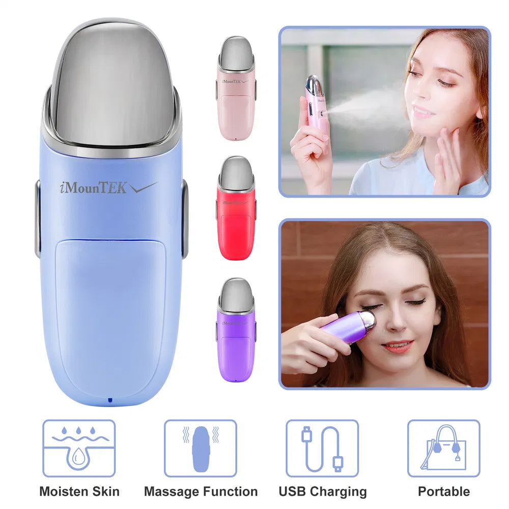 Nano Facial Mister Nano Cool Mist Facial Sprayer Portable Handy Face Steamer Moisturizing Massager USB Charge